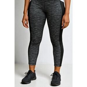 2/$15 Calvin Klein Performance Quick Dry Leggings Gray Heather Cropped Size XL